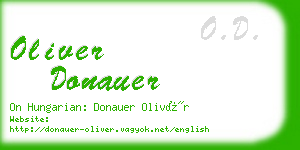 oliver donauer business card